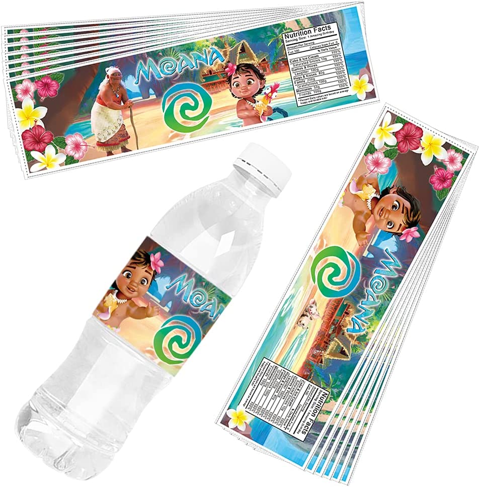 Moana Water Bottle Wraps