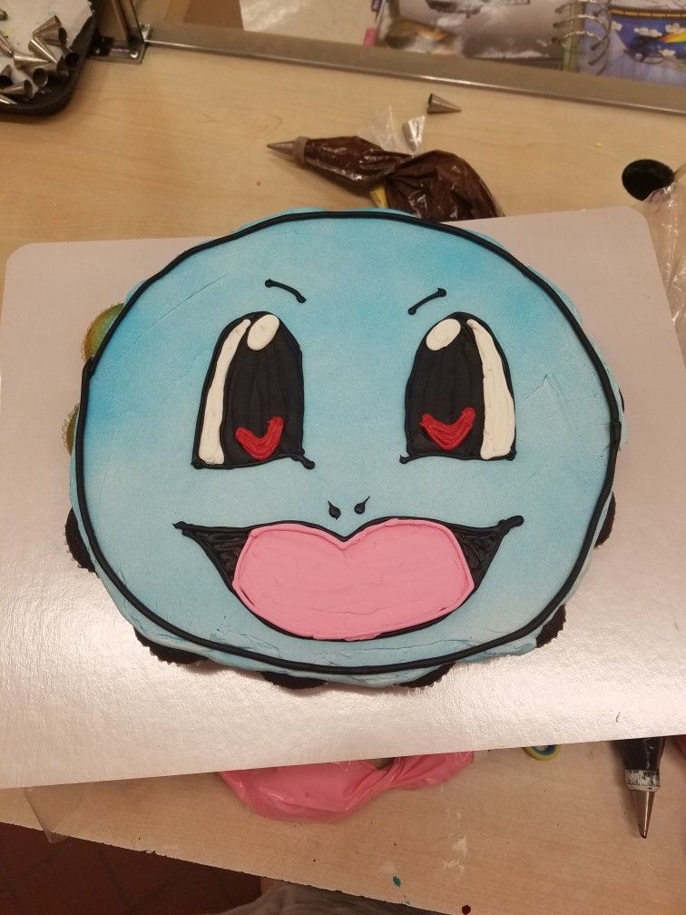 Squirtle Pull-Apart Cake