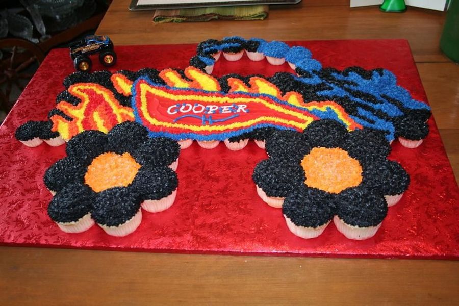 Pull-Apart Monster Truck Cake